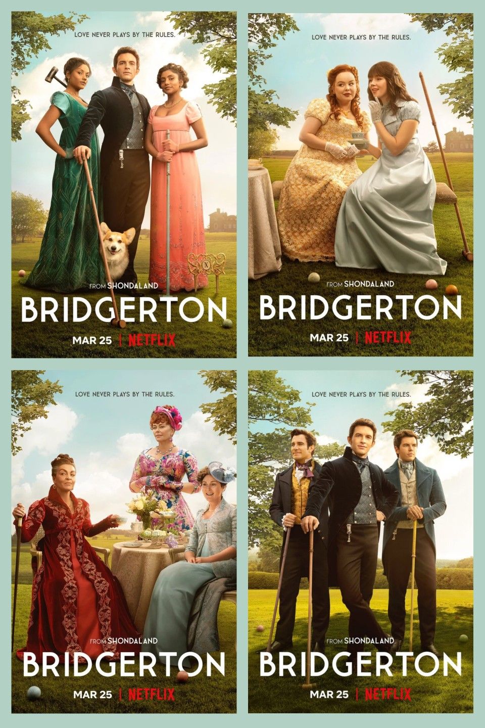 Bridgerton Season Posters In Moon Lovers Drama Series