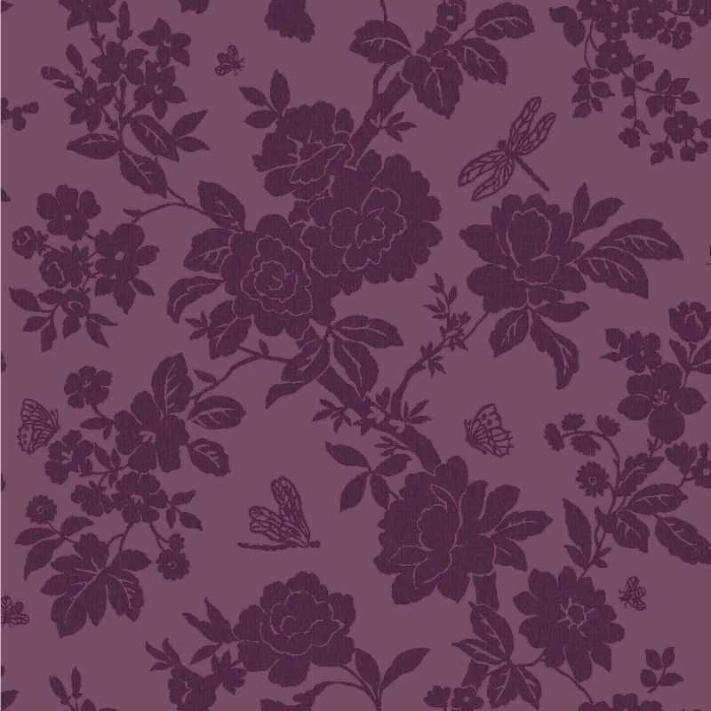 Nina Wallpaper in Purple by Holden Dcor customer reviews