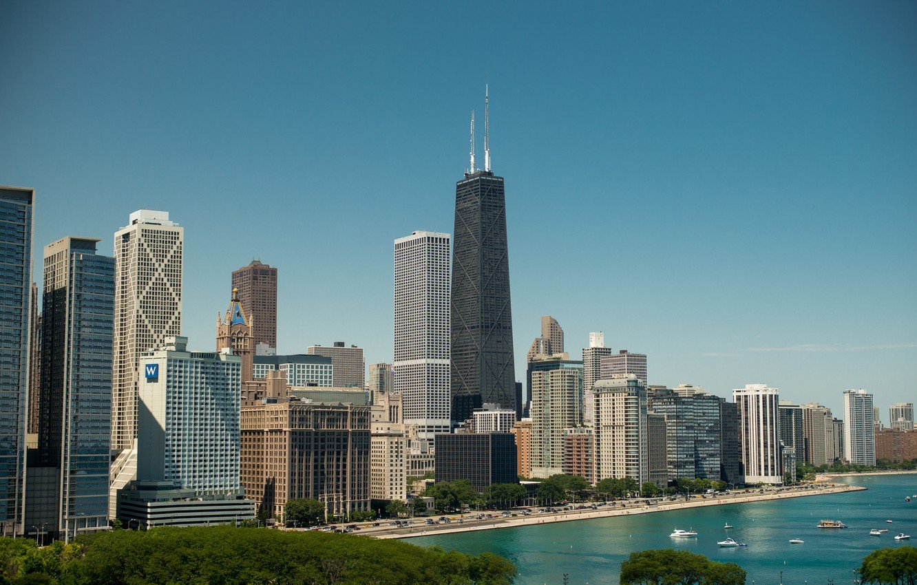 Wallpaper Chicago USA America Il skyscraper Willis Tower