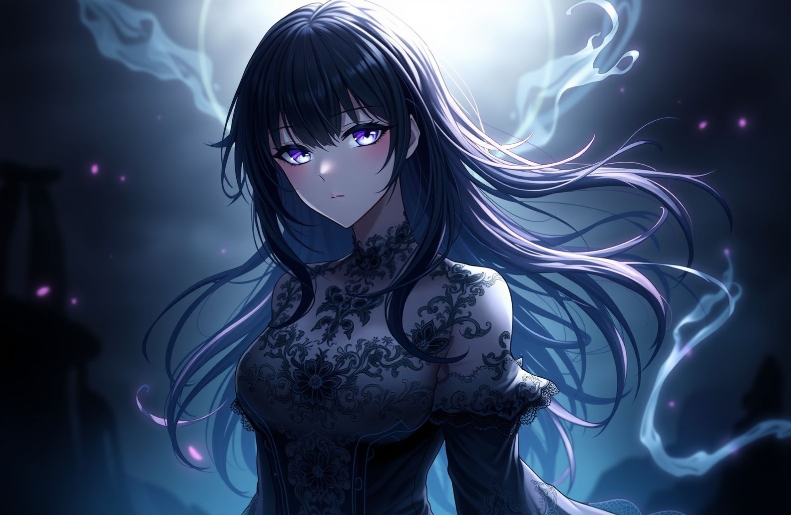 Dark Anime Girl Wallpaper