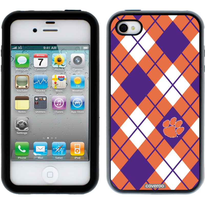 Clemson Argyle Design On iPhone 4s Guardian Case By