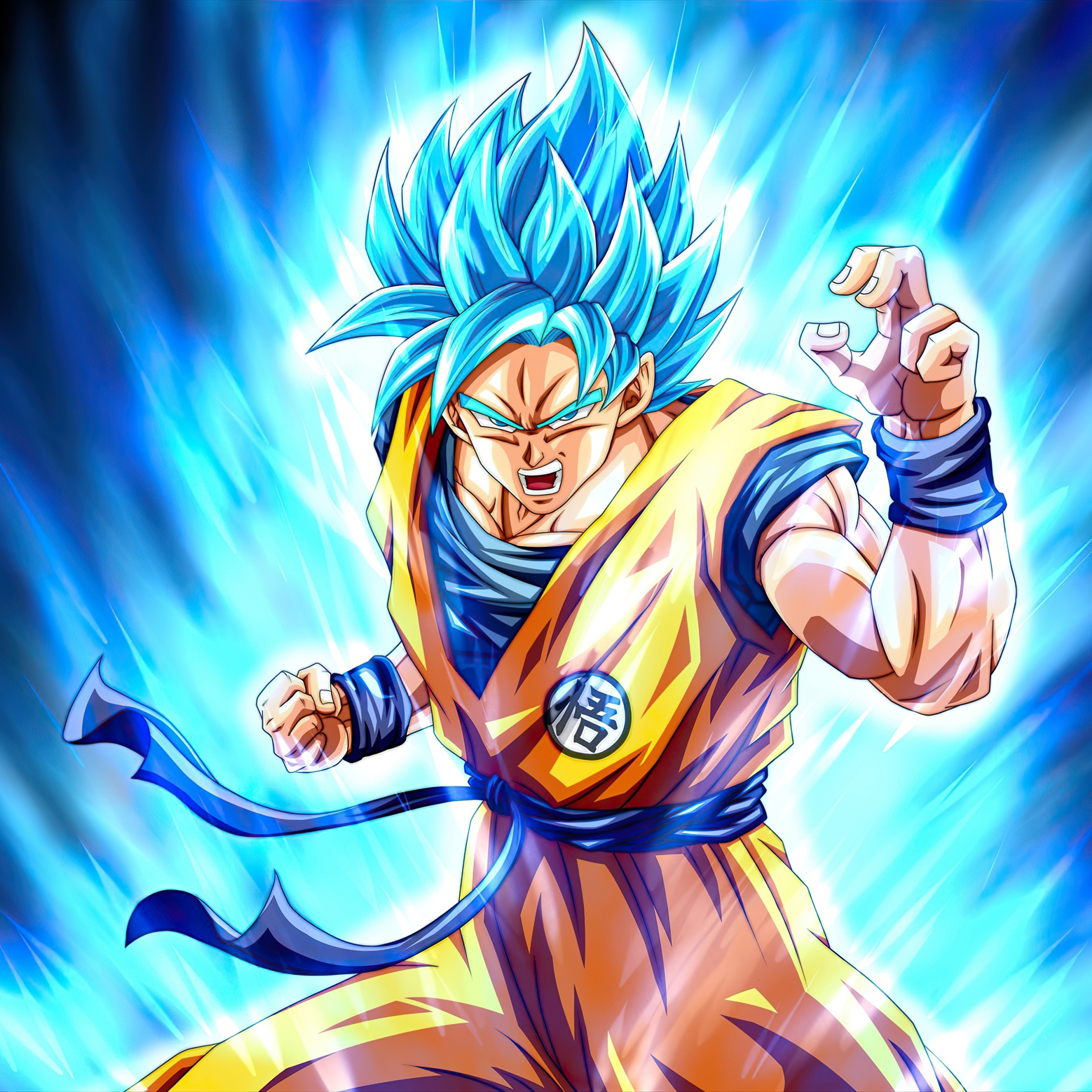 Dragon Ball Son Goku Blue Power Wallpaper
