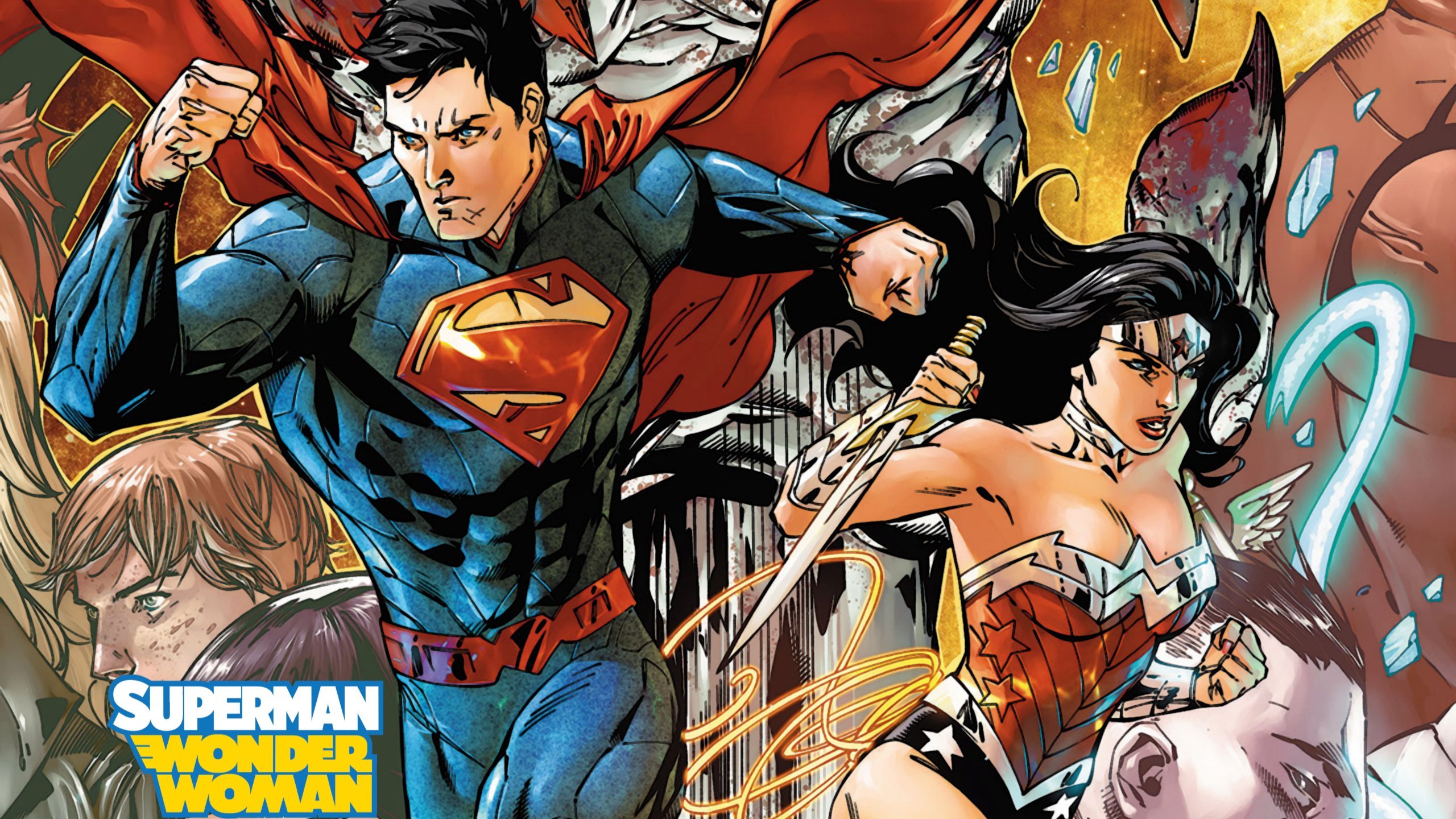 Superman Wonder Woman new 52 wallpaper 2560x1440 404039