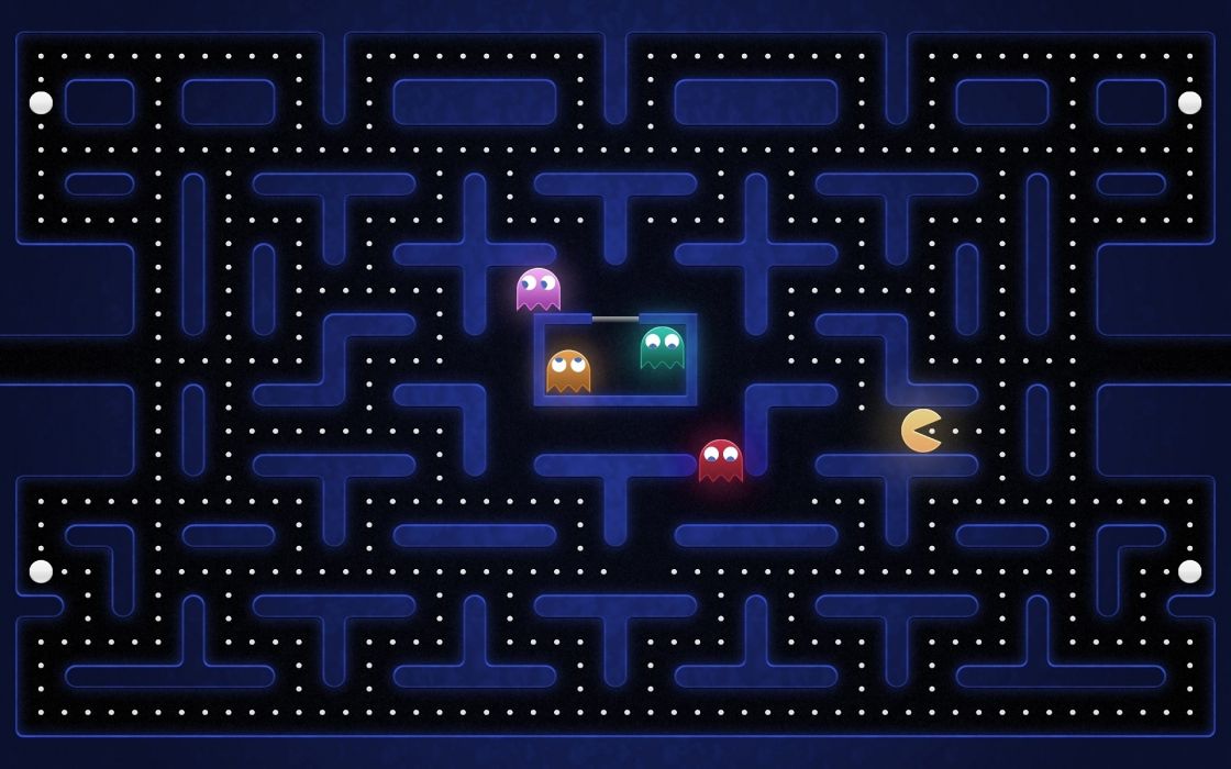 Video Games Funny Old Game Pac Man Nostalgia Retro Wallpaper