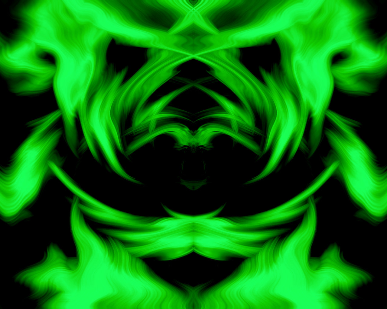 Neon Green Background Chaos