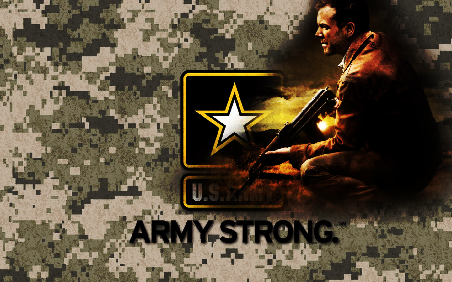 Army Strong By Aholic Pixel HD Wallpaper