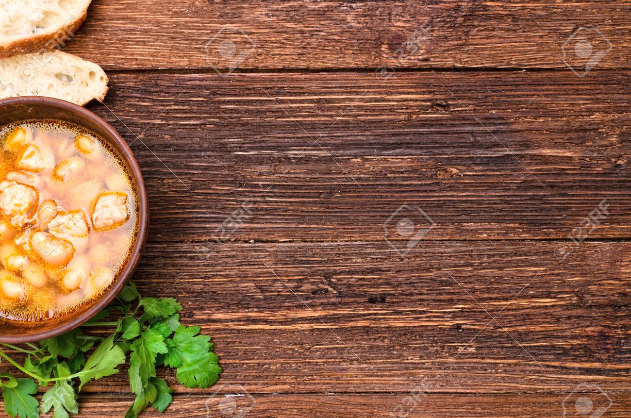 Bean Soup Background Stock Photo Picture And Royalty Image
