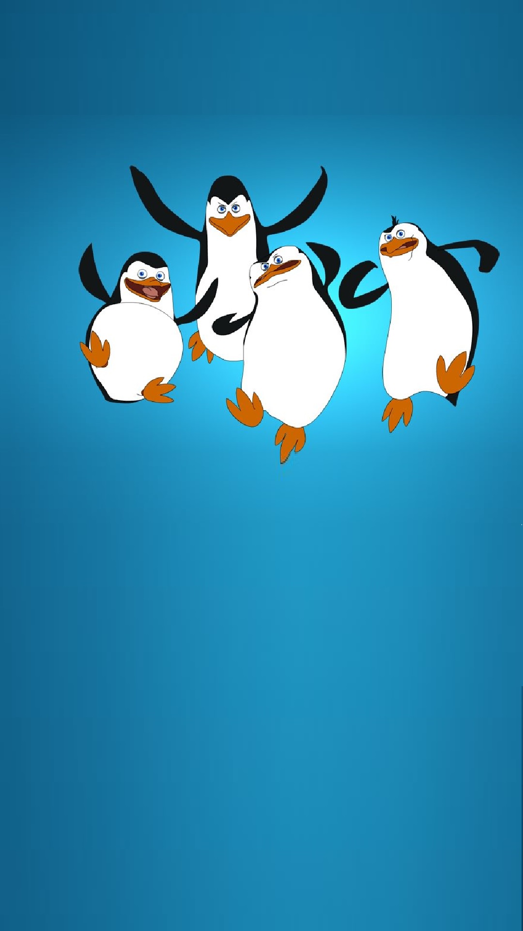 HD Penguins Of Madagascar Mobile Wallpaper Blue