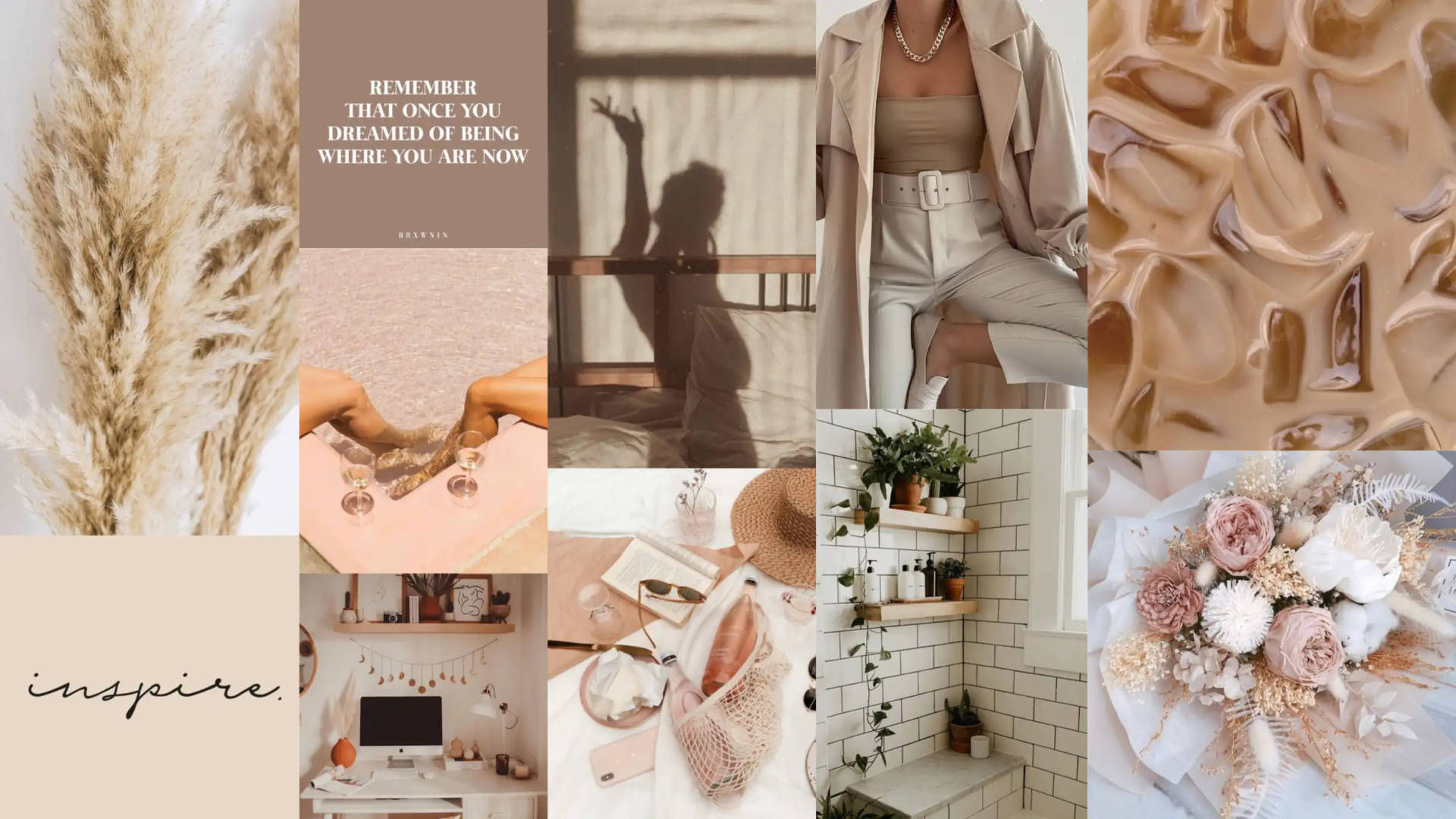 Aesthetic Beige Wallpaper