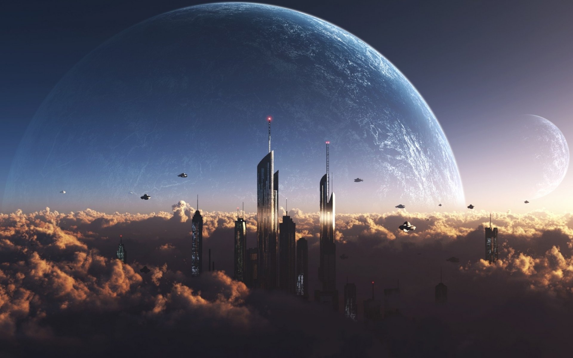 Sci Fi Futuristic City Cities Art Artwork Wallpaper HD
