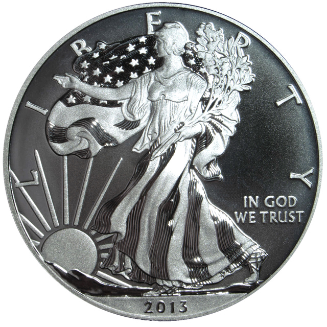 W American Silver Eagle Enhanced Uncirculated Coin Obverse