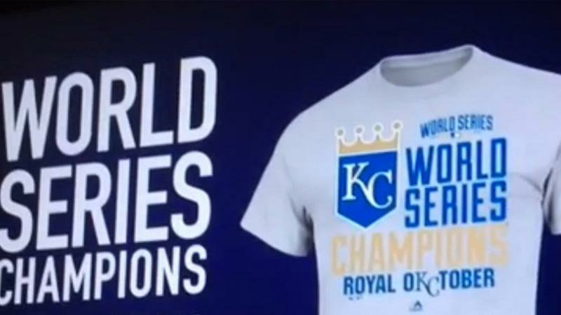 Local TV Station Airs Ad for Royals World Series Champions Gear No