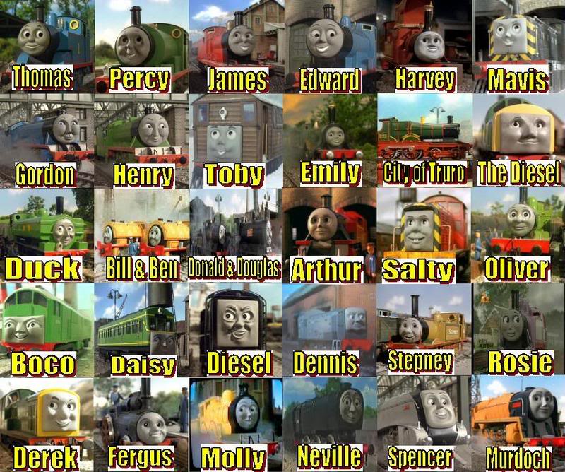 Thomas The Tank Engine Characters Names Thomas The Tank Engine Characters Names
