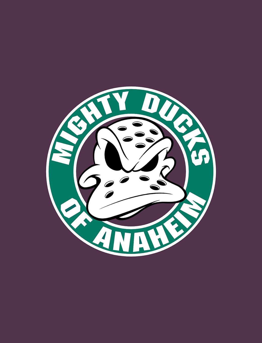  mighty ducks of anaheim logo   parallax HD iPhone iPad wallpaper