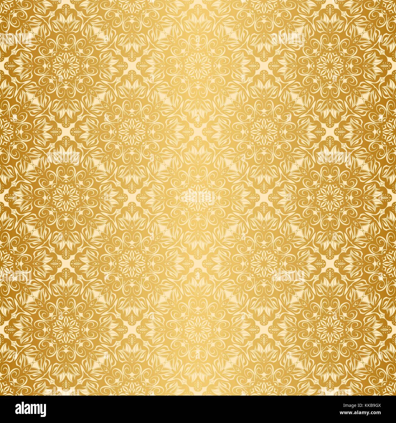 Royal Wallpaper Seamless Floral Pattern Luxury Background Stock