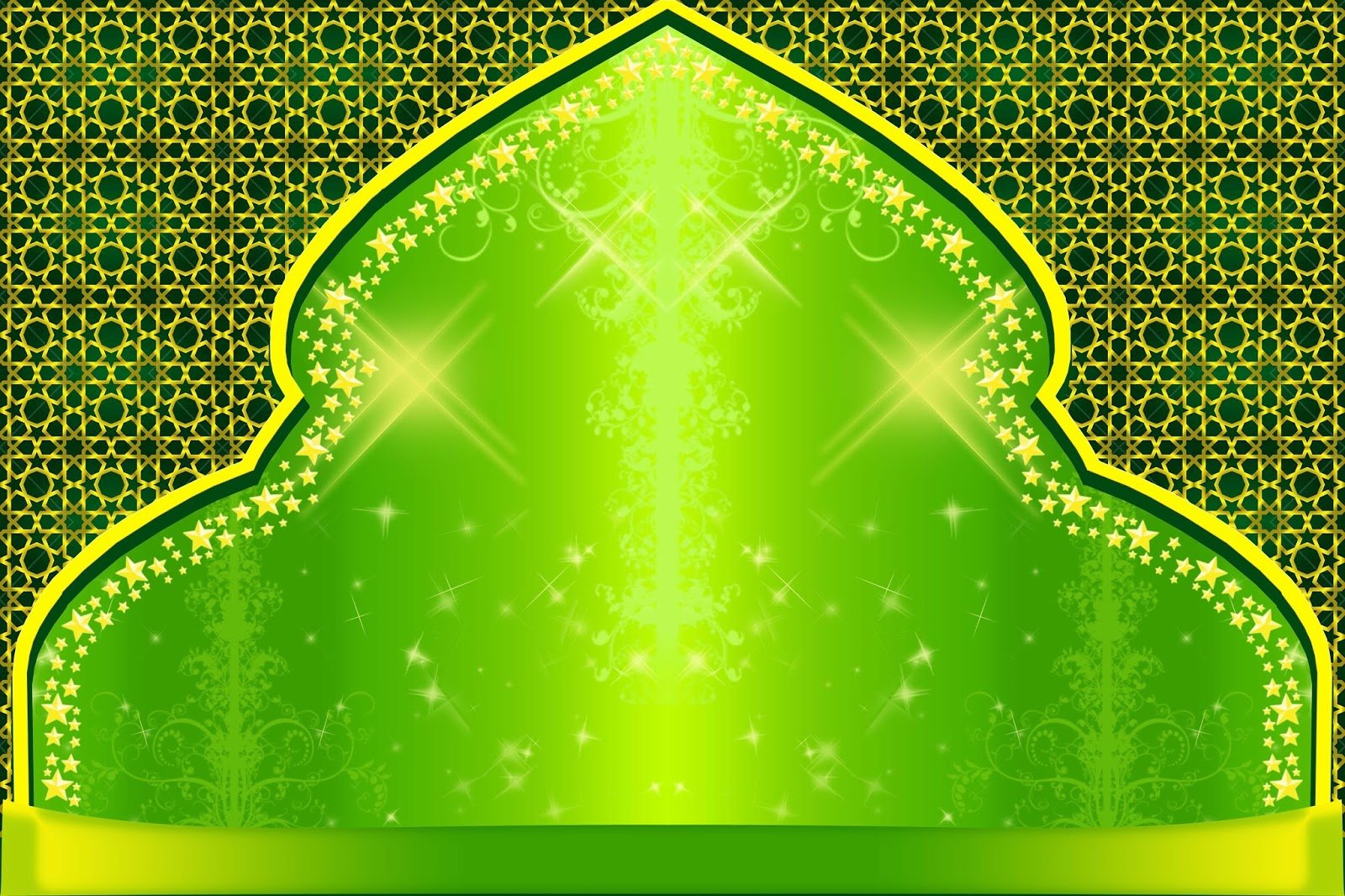 Green Islamic Background Free Desktop HD Wallpaper