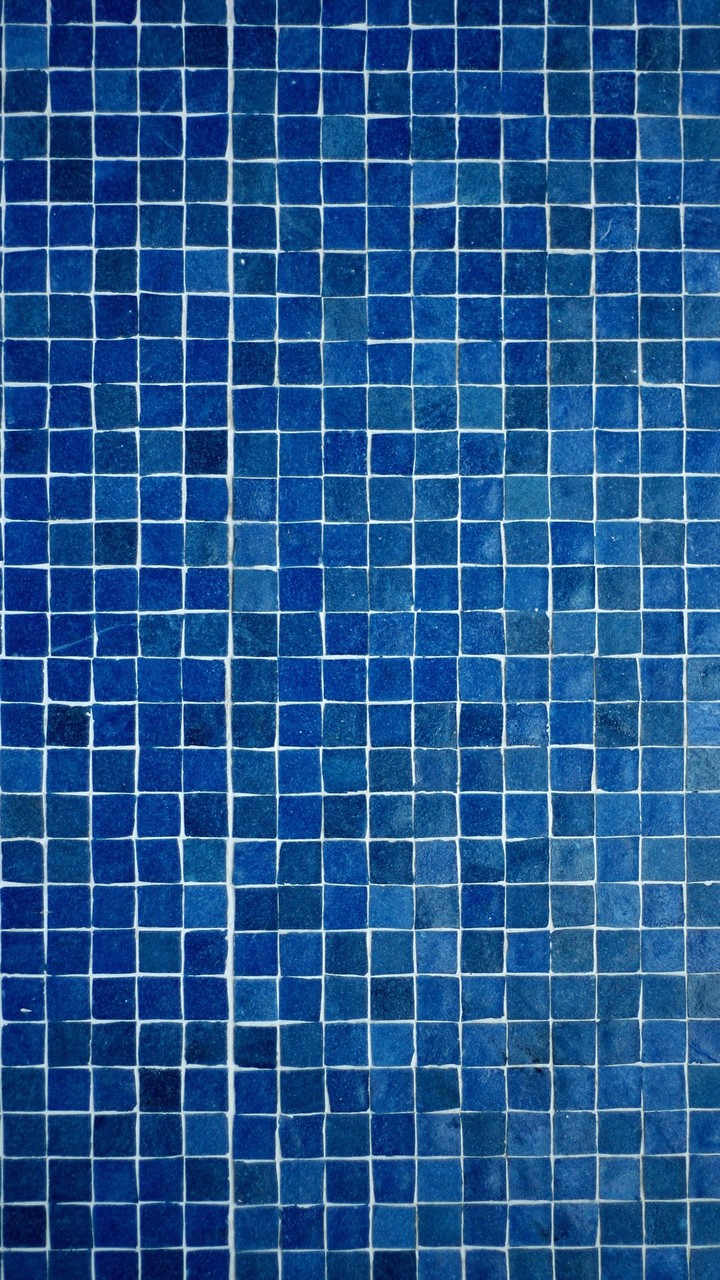 Blue Tiles Mobile Wallpaper
