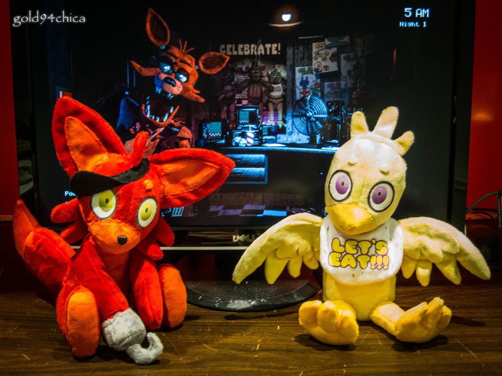 Foxy Chica Fnaf Custom Plushies By Gold94chica