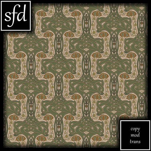 Sfd Arts Crafts Style Wallpaper Texture With Celtic Knot Design