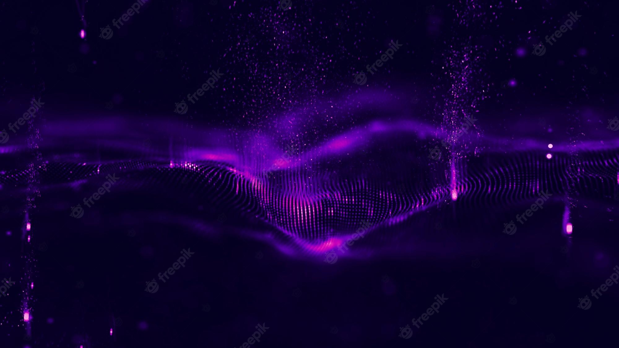 Premium Photo Wave abstract purple wave animation seamless loop