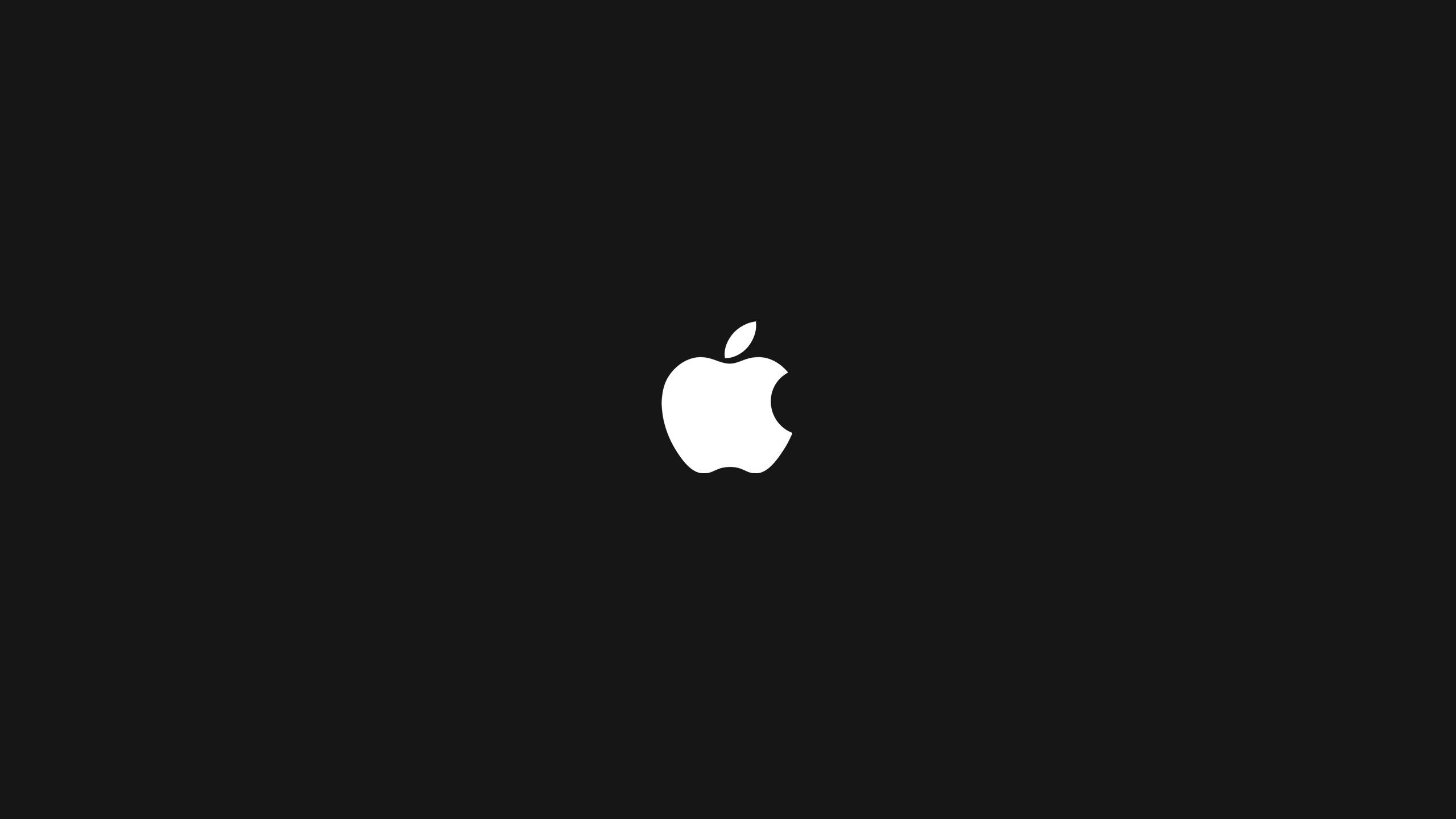 2560x1440 Apple Logo black desktop PC and Mac wallpaper