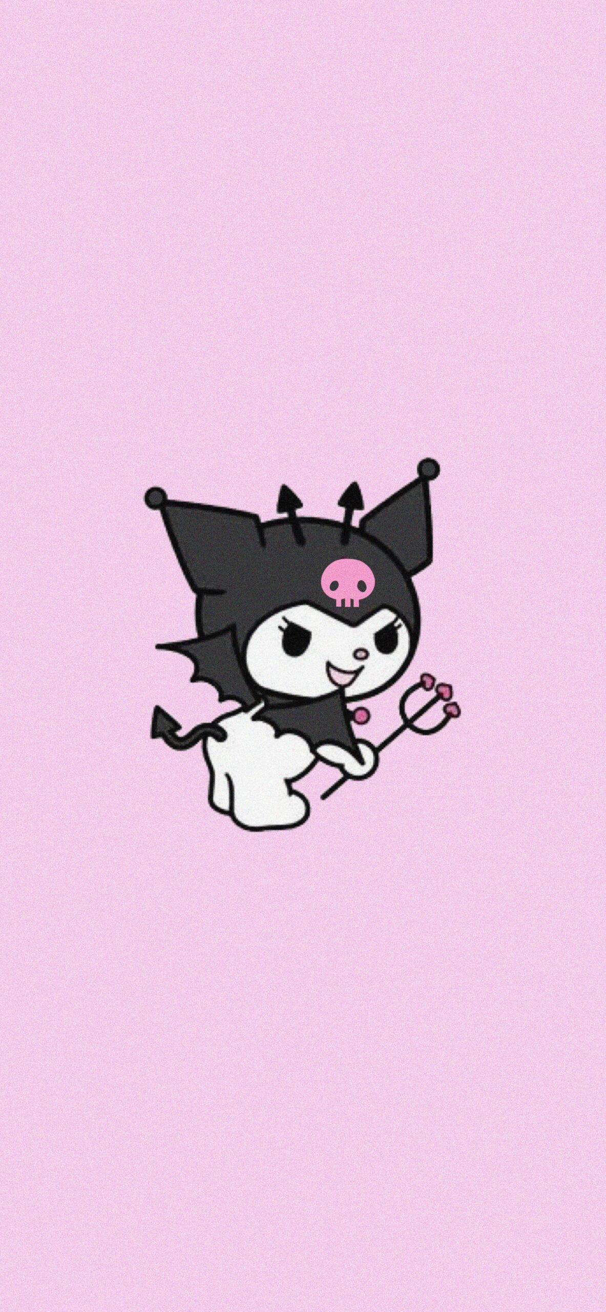 Download Kuromi Pink Wallpaper Aesthetic Sanrio For IPhone By 