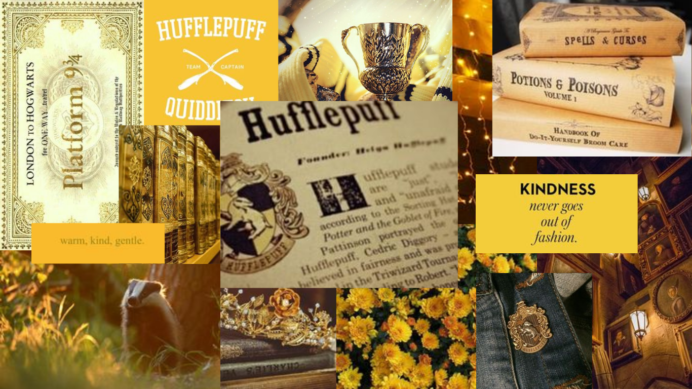 Hufflepuff aesthetic harry potter hogwarts mood quotes vintage  yellow HD phone wallpaper  Peakpx