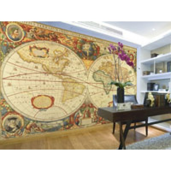 Antique World Map Wall Mural Wallpaper Brokers Melbourne Australia