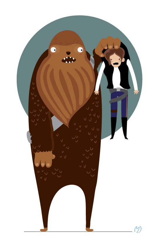 Chewbacca And Han Solo By Mjdaluz