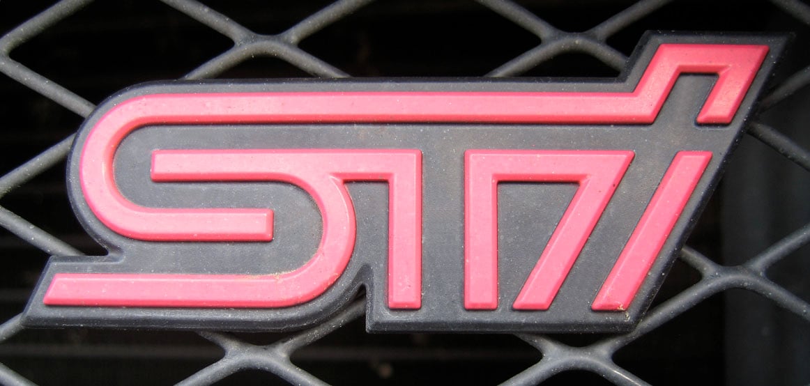 Impreza WRX STI logo The first STi badged Subaru to be available in