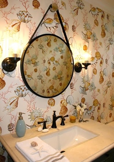Ideas Thibaut Print Colors It S Style Bathroom Powder Rooms