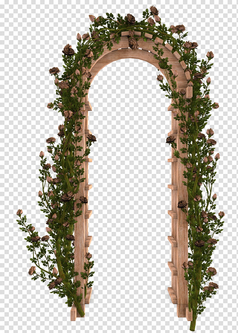 Unrestricted Garden Rose Arbor Brown And Green Wooden Arch