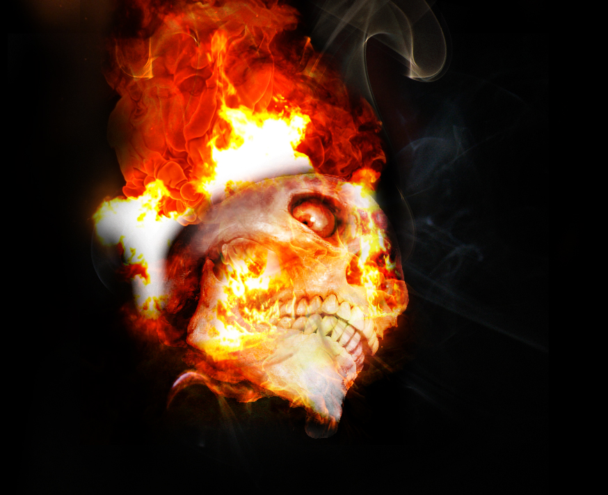 Skulls On Fire Fabulousmikey Deviantart Art Skull