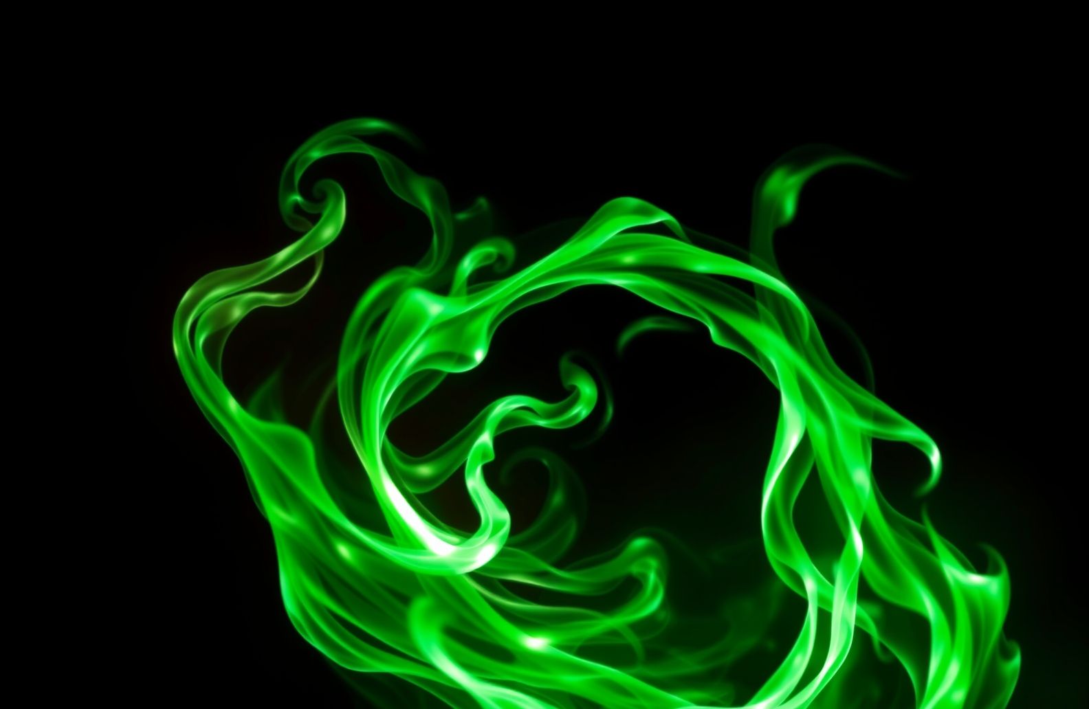 Green Flame Wallpaper