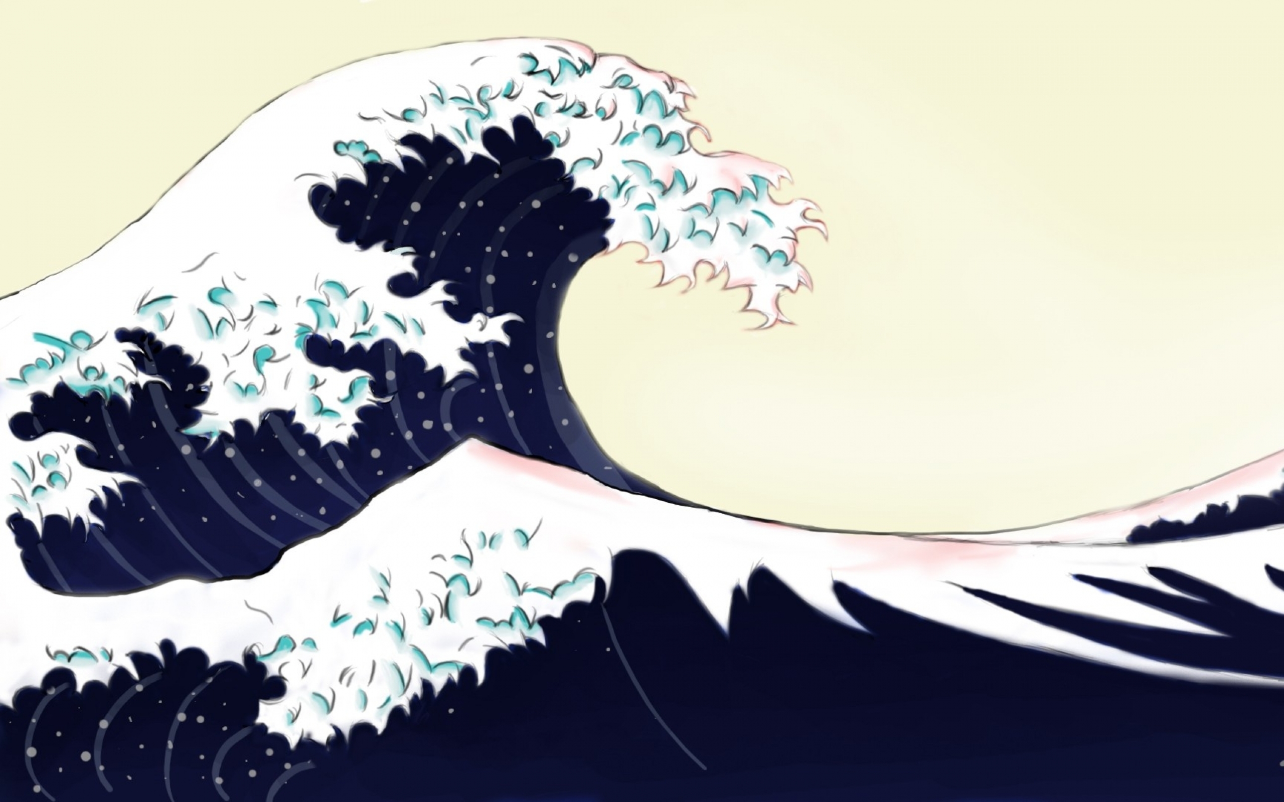 Waves Japanese Artwork The Great Wave Off Kanagawa Wallpaper