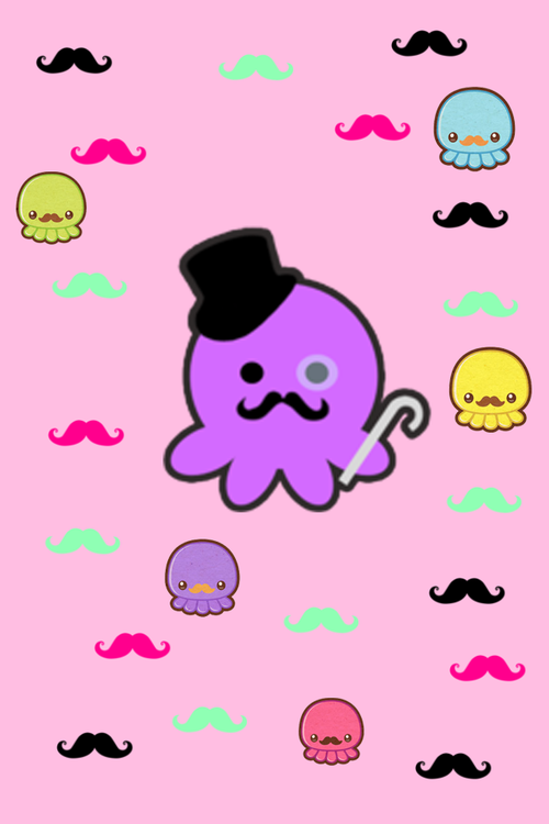 Two Wallies Made For The Mustache Octopus Pack