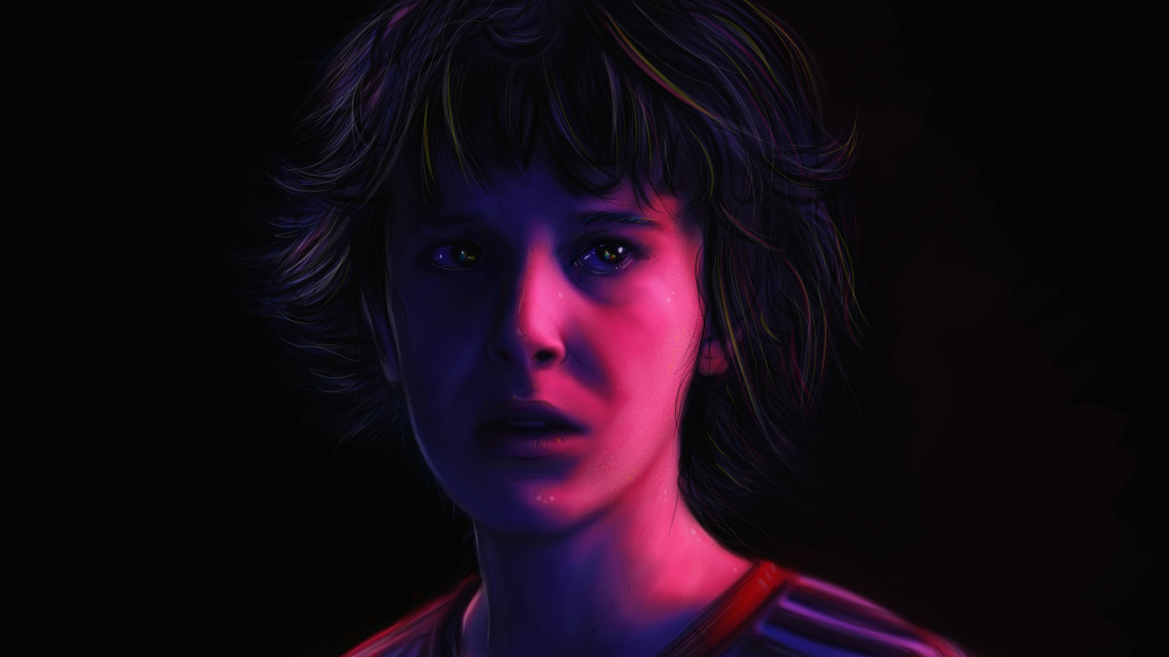 Stranger Things Eleven 4k Artwork New Laptop Full HD 1080p Wallpaper