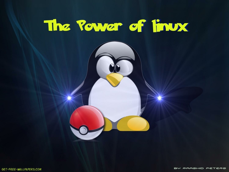 Linux Poke Balls Tux Wallpaper