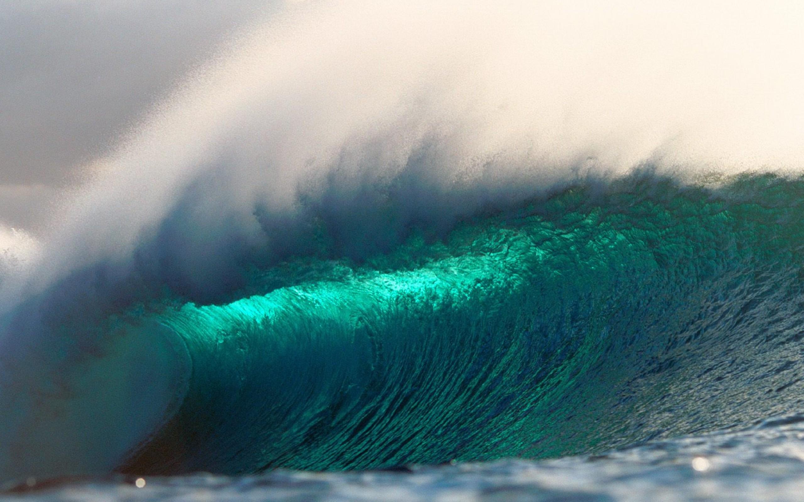 Large Wave In Hawaii Desktop Wallpaper Background