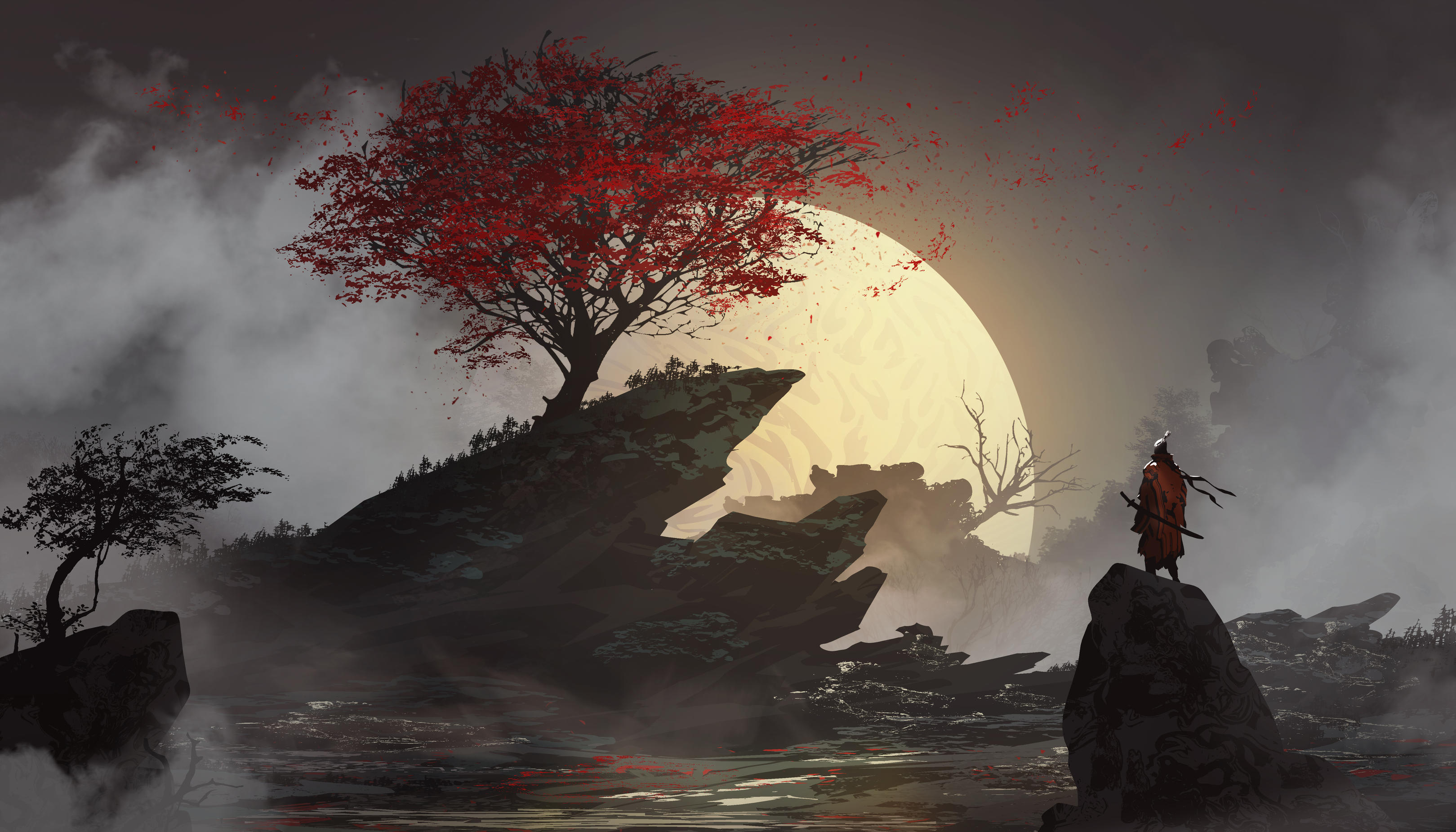 Epic Samurai Fantasy Warrior HD Wallpaper By Tacosauceninja