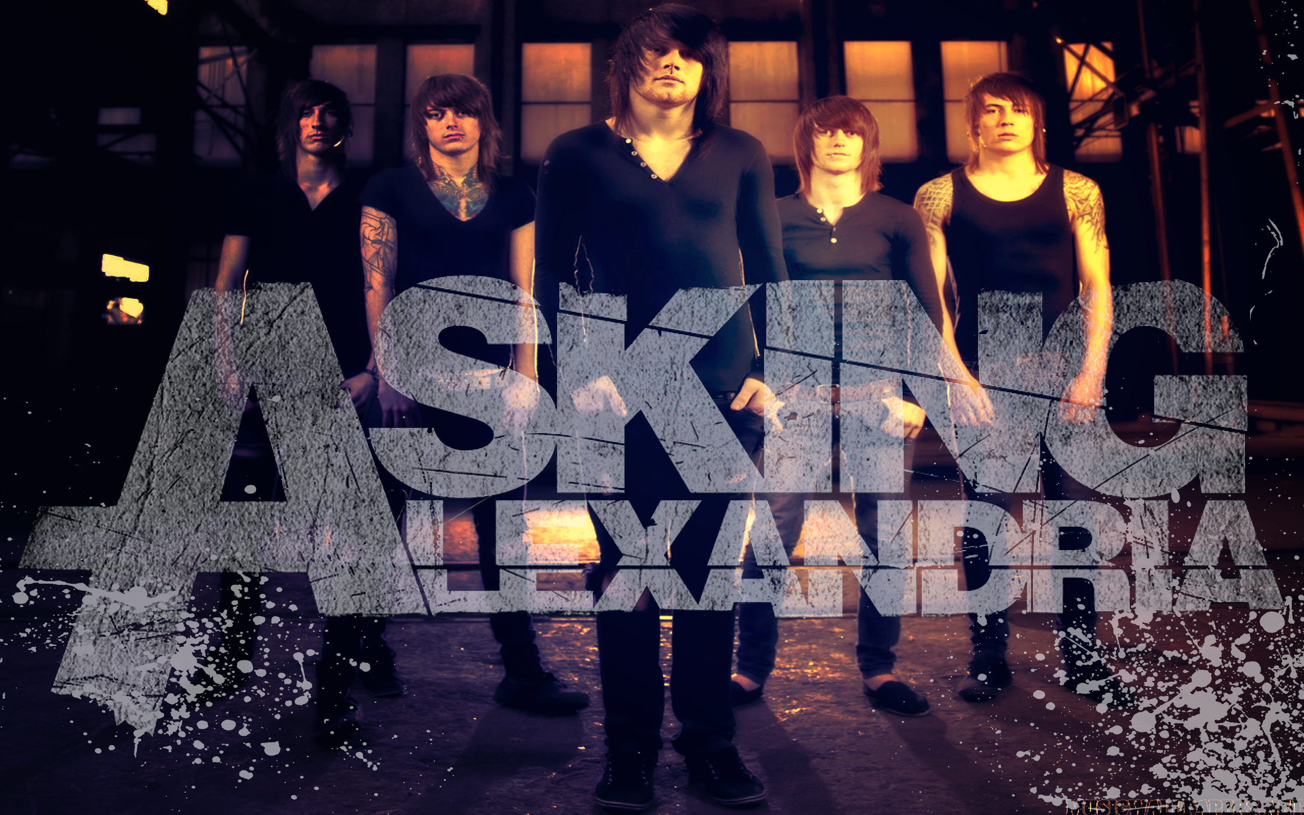 Asking Alexandria Background by Ancient Moonlight on