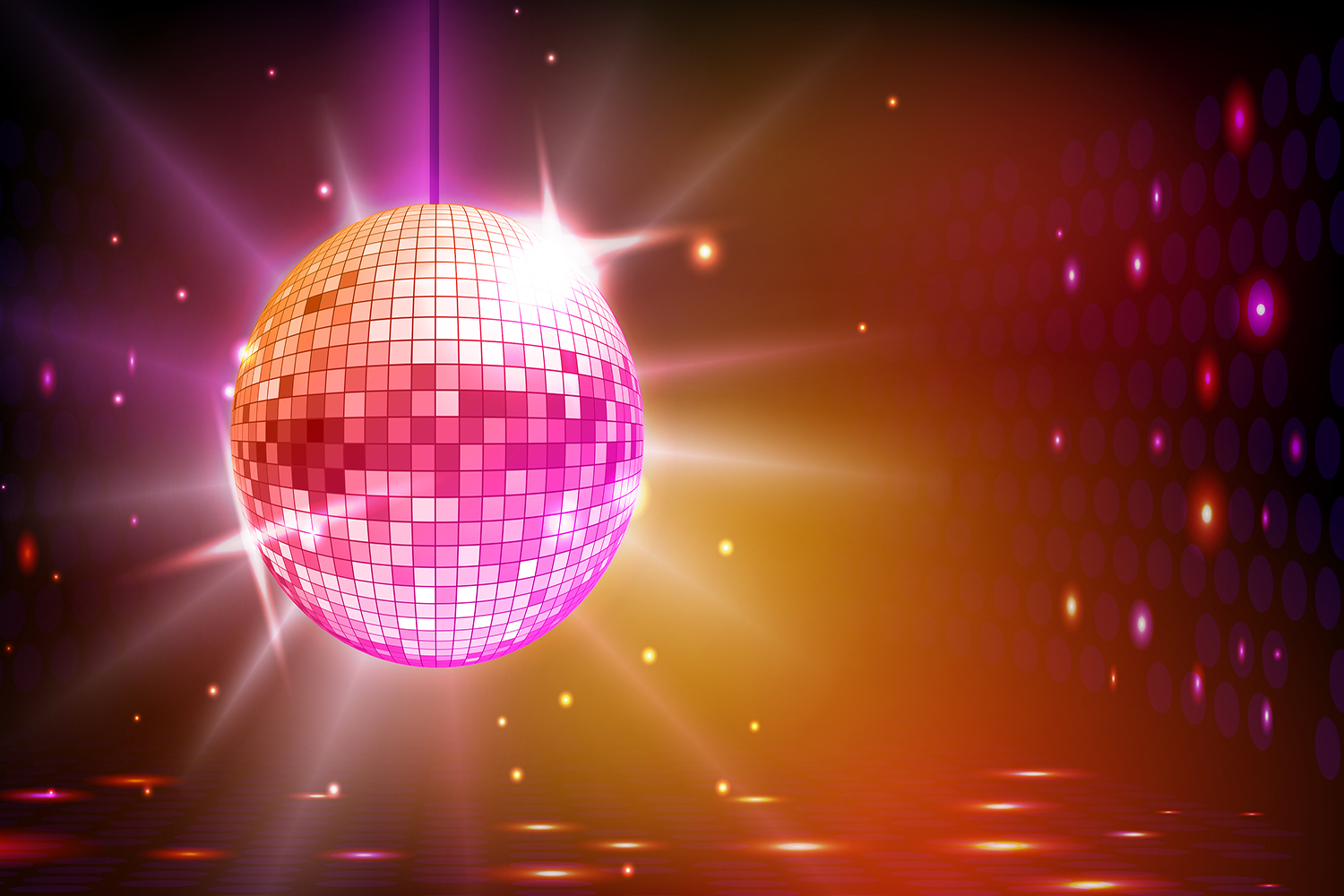 Buy Neon Ball With Disco Wallpaper Online in India at Best Price