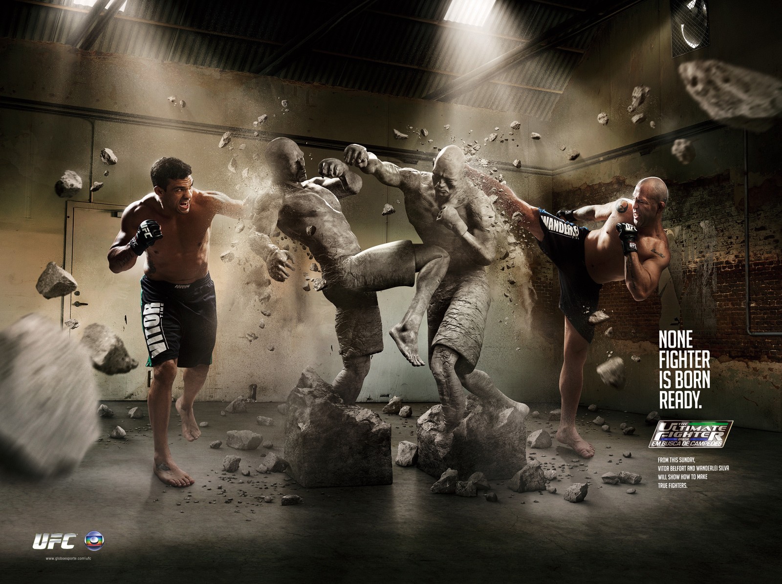 Fight Men Wallpaper 1600x1196 Fight Men Brazil UFC Statues