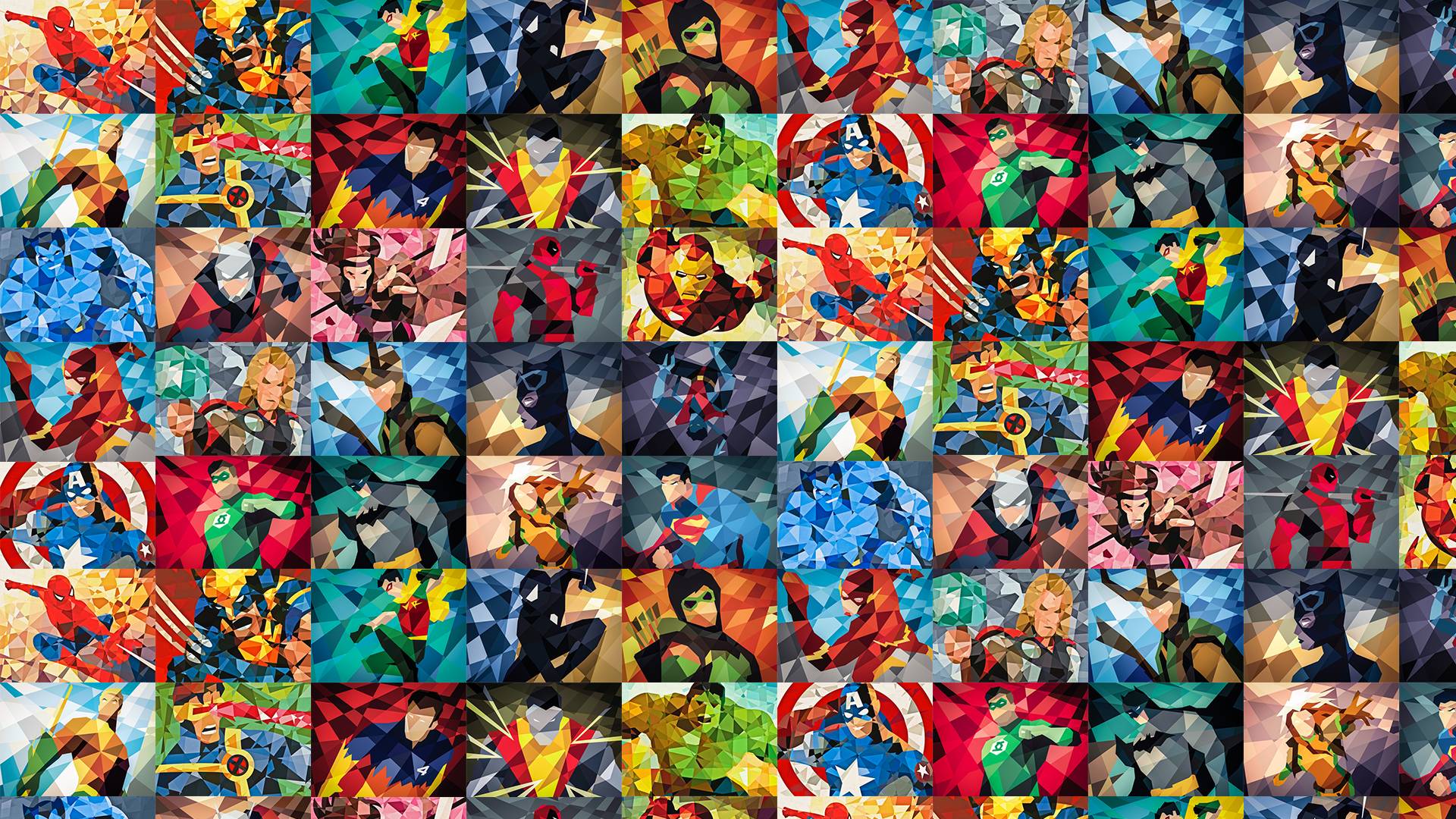 Superhero Collage I
