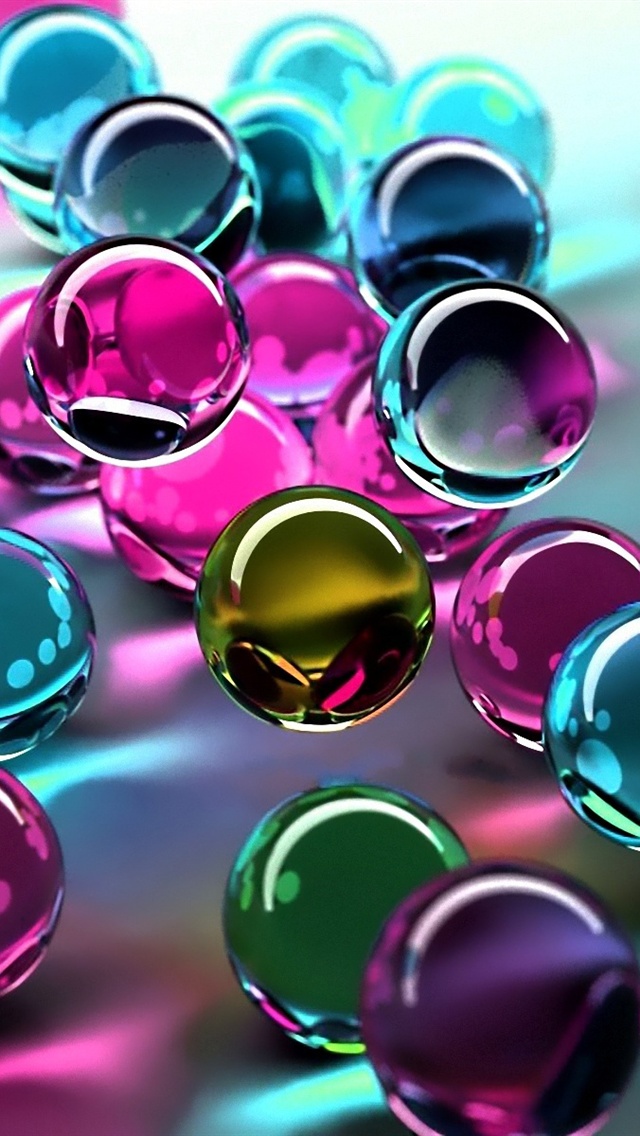 3d More Search Colorful Glass Balls iPhone Wallpaper Tags