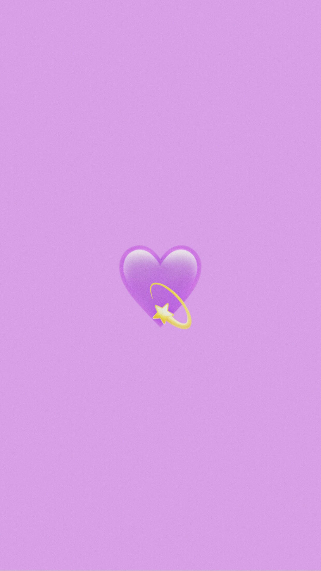 Heart And Star Pastel Purple Wallpaper