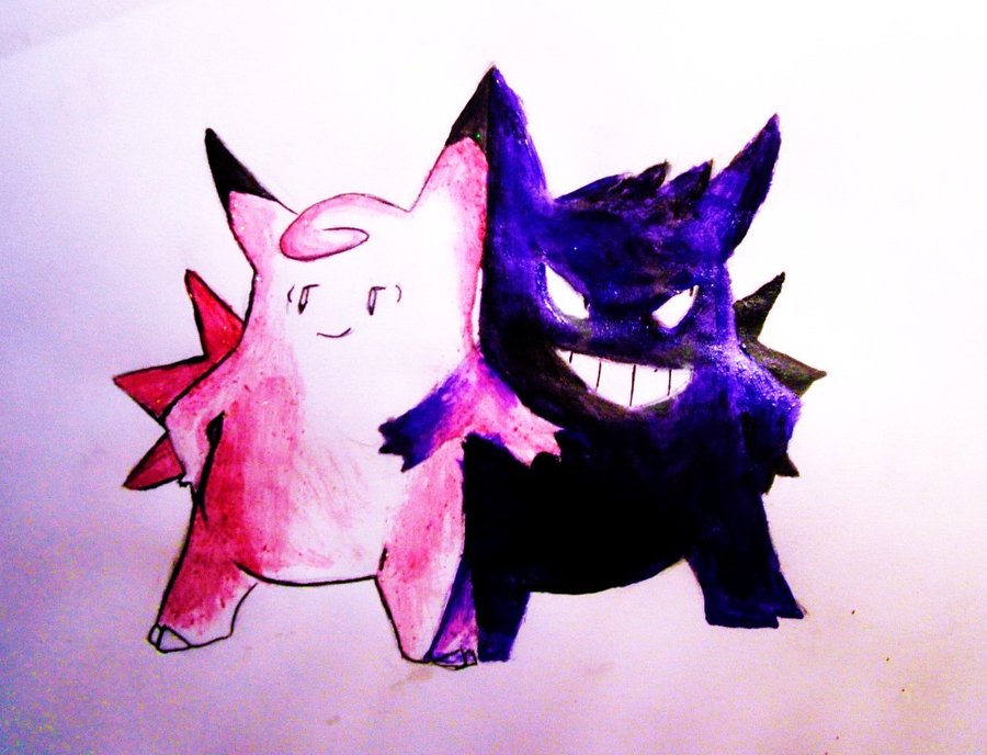 Gengar And Clefable Unedited By Thalassal