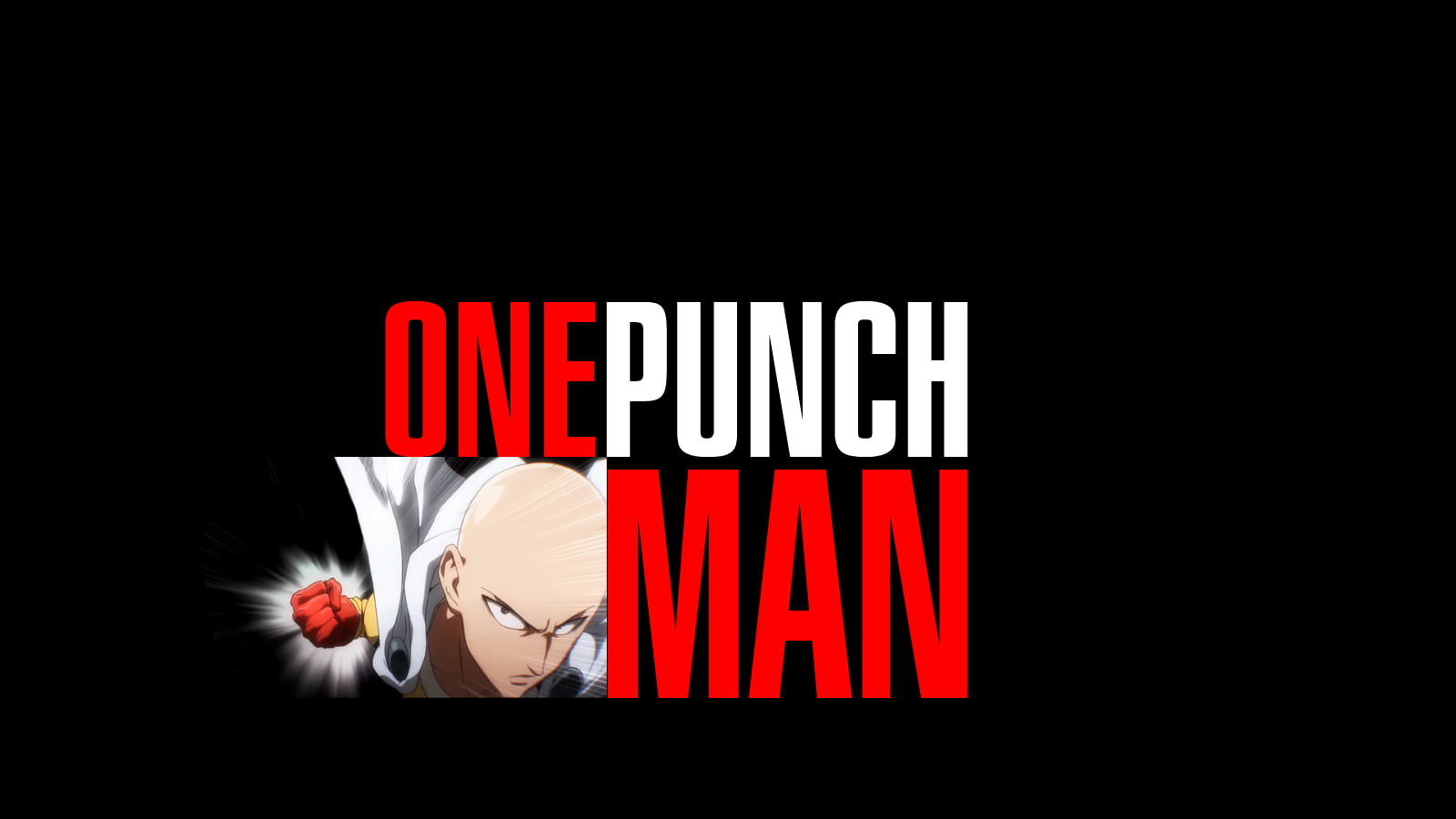 Onepunch Man Wallpaper One Punch Typography Black