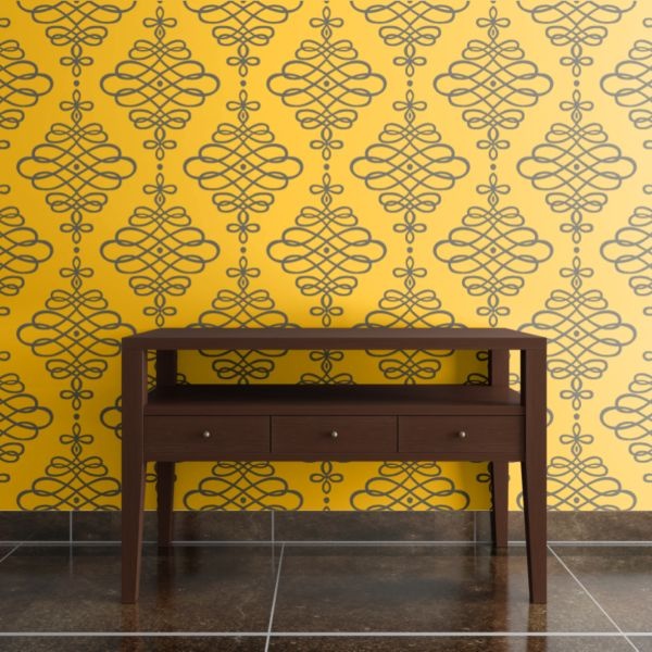 Like Fussy Wallpaper In Small Spaces Powder Rooms Or Vestibules