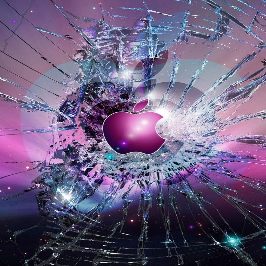 Cracked Screen Background Ipad - You can still see the icons and the